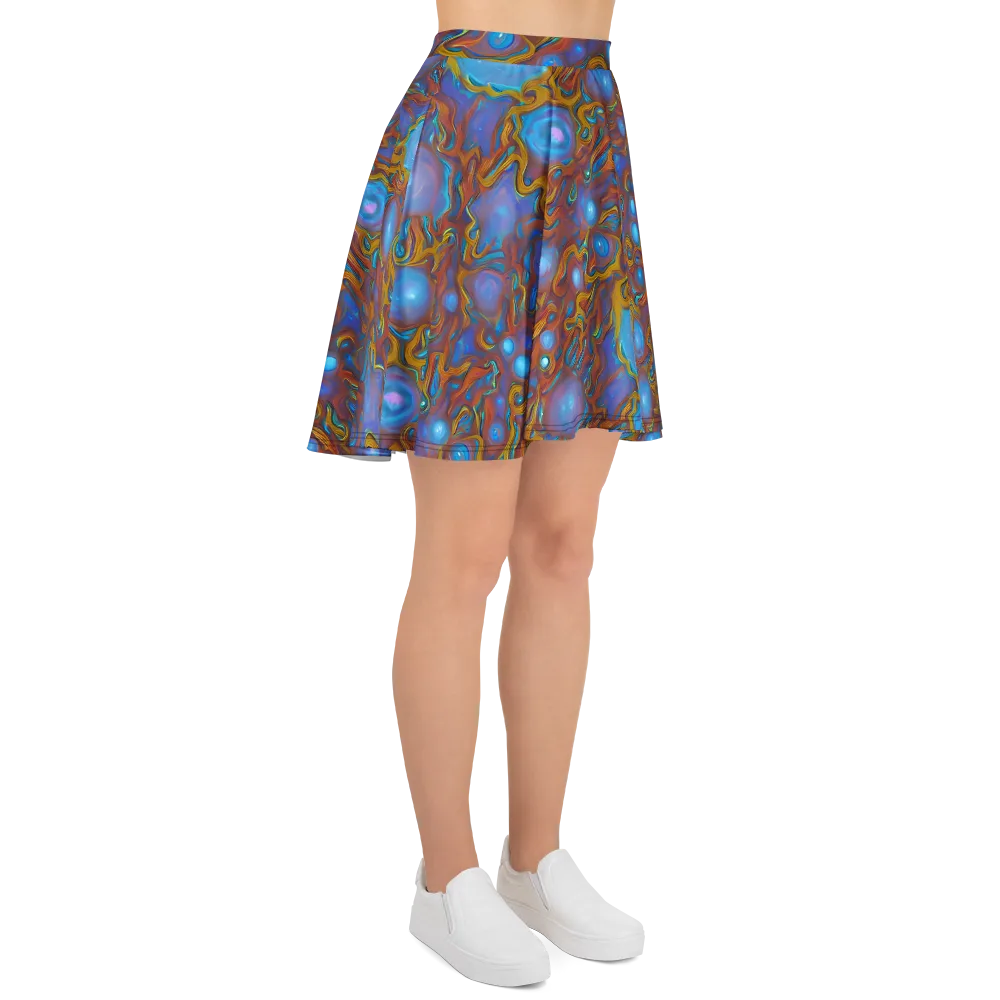 Sapphire Current on Skater Skirt — Right