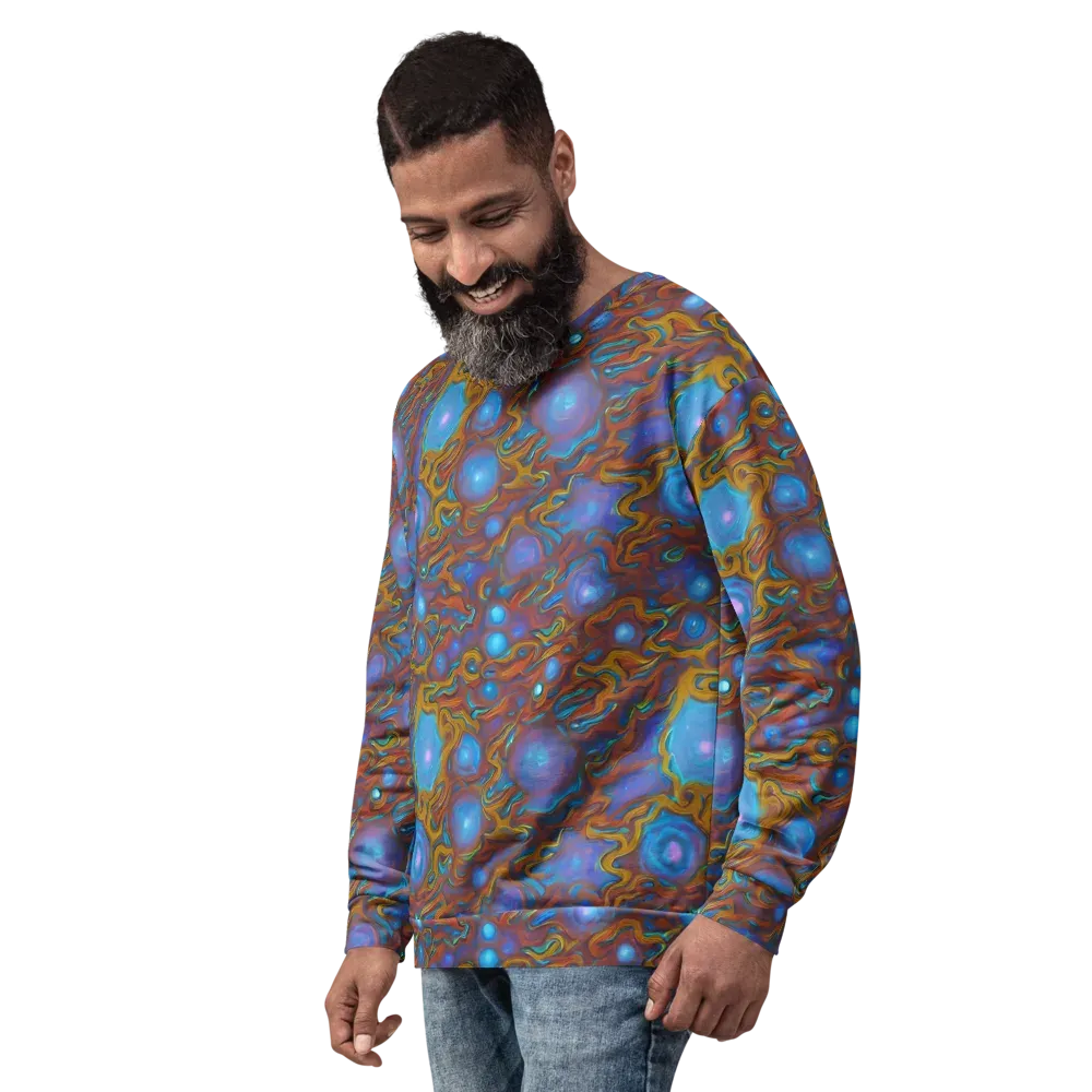 Sapphire Current on Sweatshirt — Left Front
