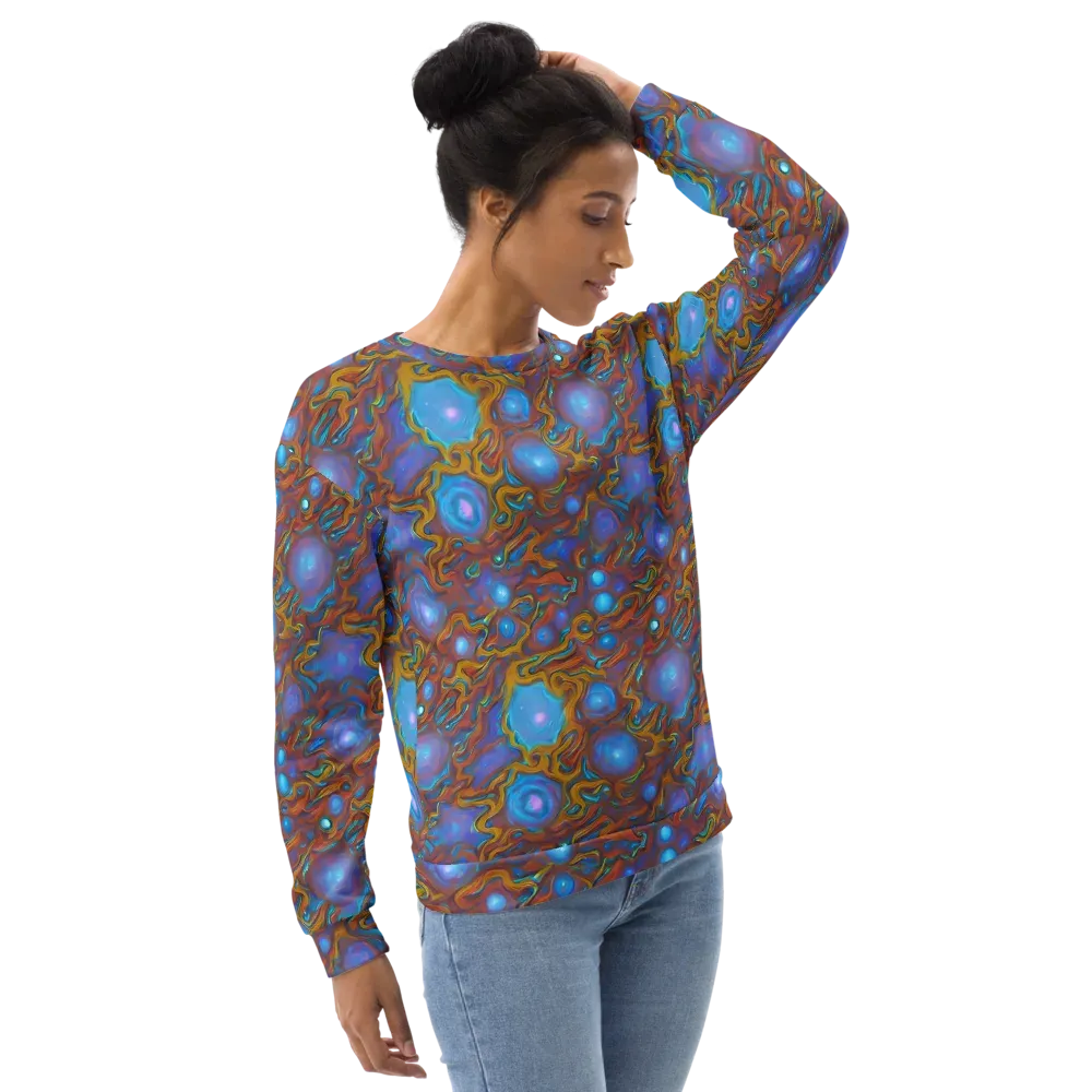 Sapphire Current on Sweatshirt — Right Front