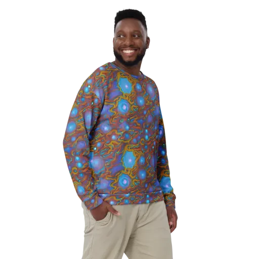 Sapphire Current on a Sweatshirt