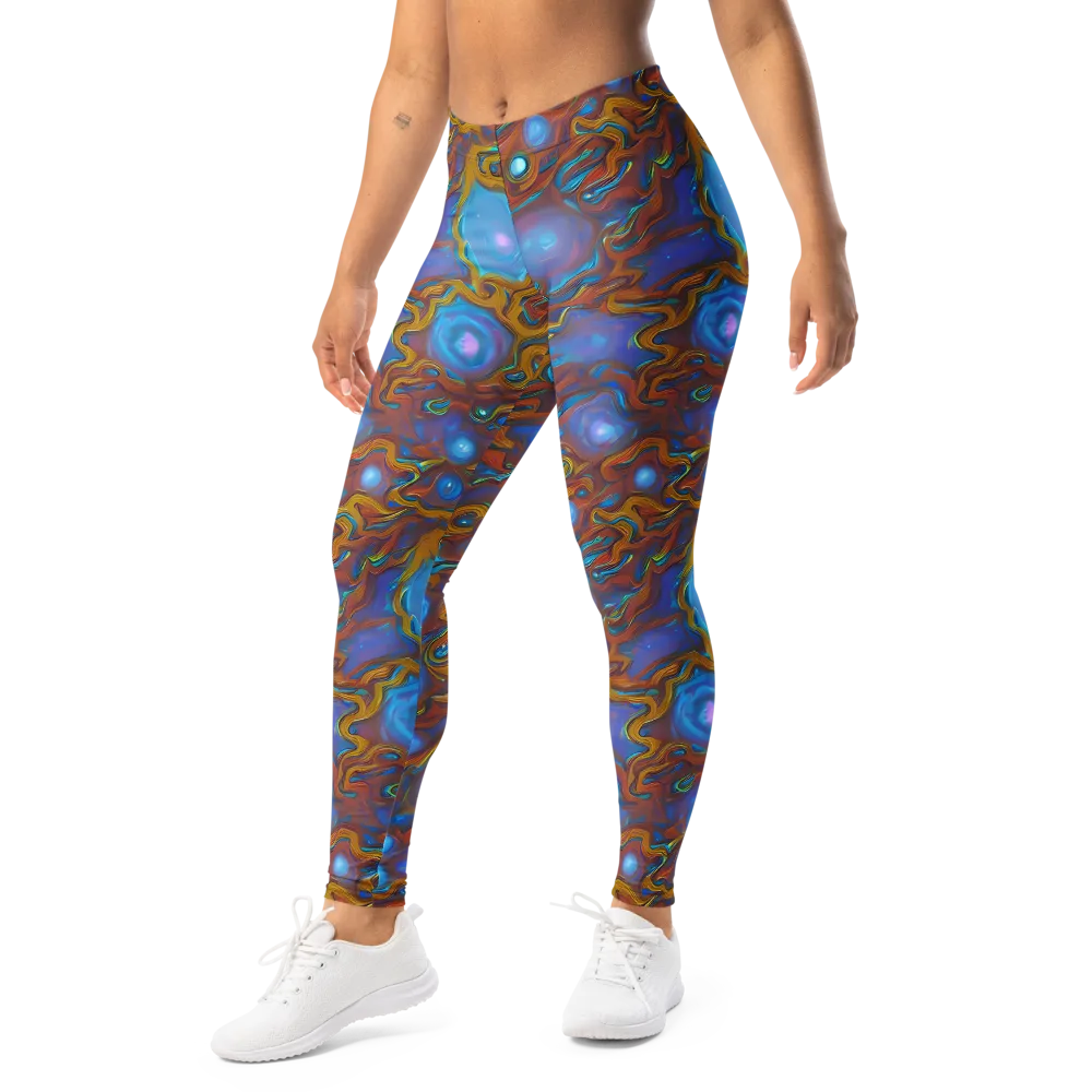 Sapphire Current on Leggings — Left Front