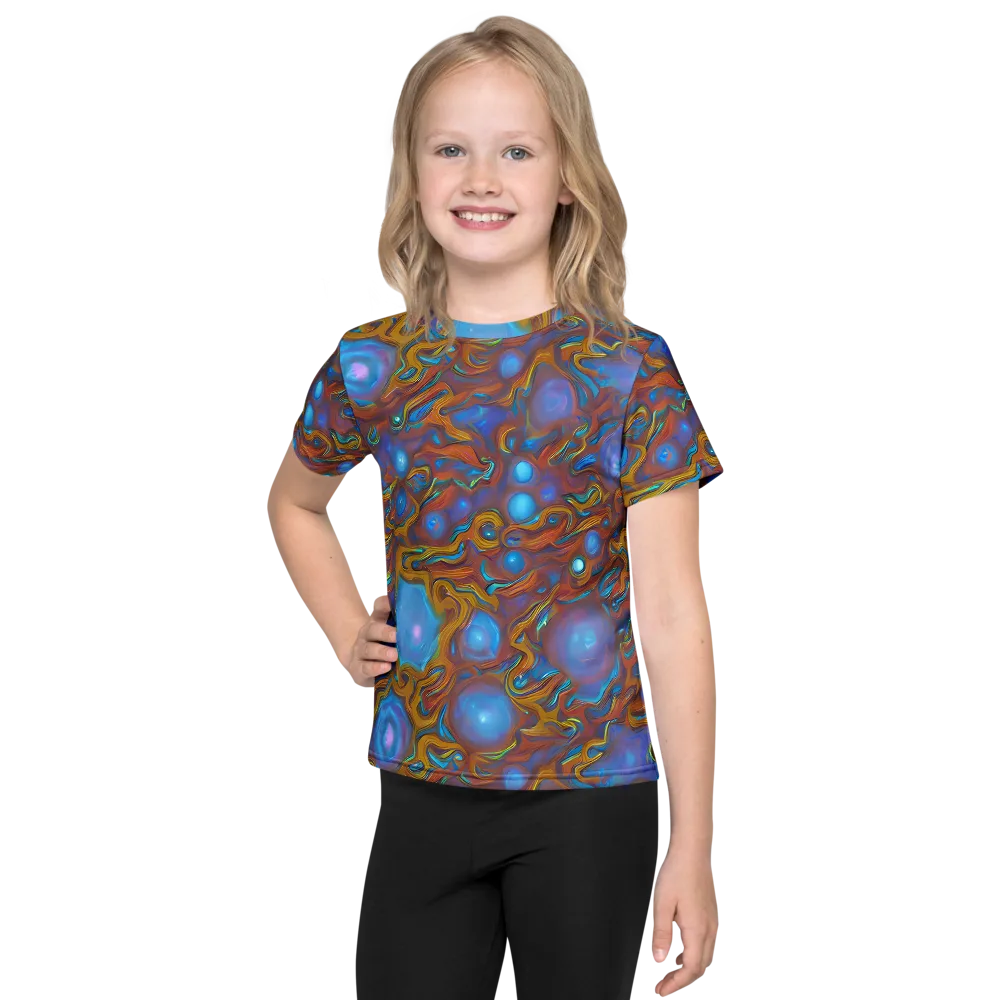 Sapphire Current on Kids Crew Neck T-Shirt — Front
