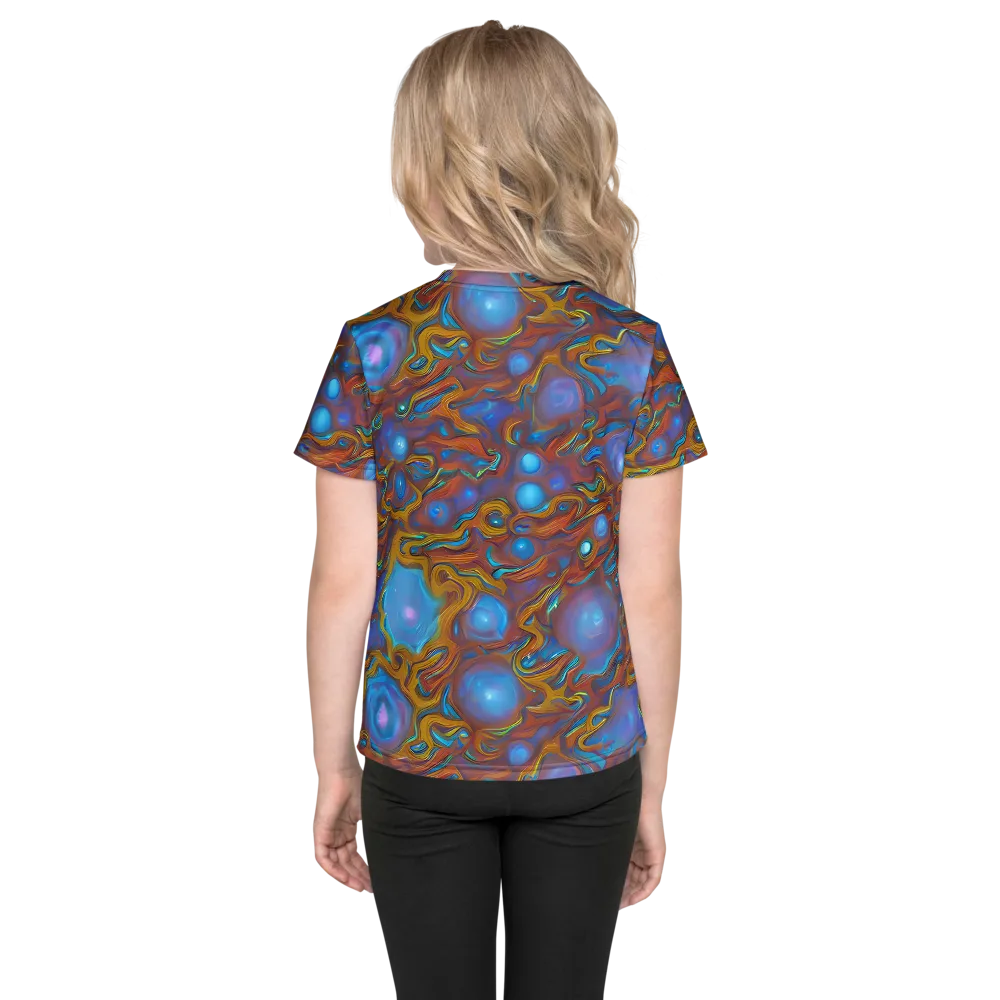 Sapphire Current on Kids Crew Neck T-Shirt — Back