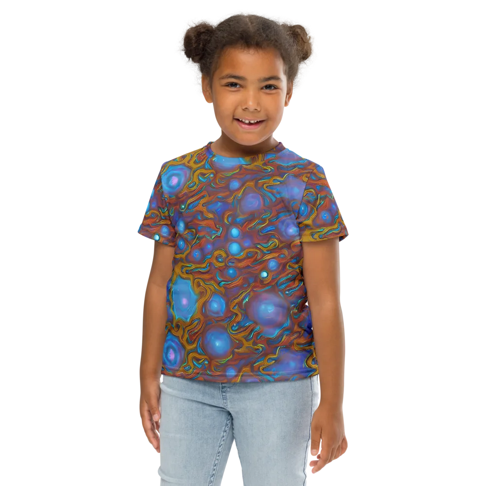 Sapphire Current on Kids Crew Neck T-Shirt — Front