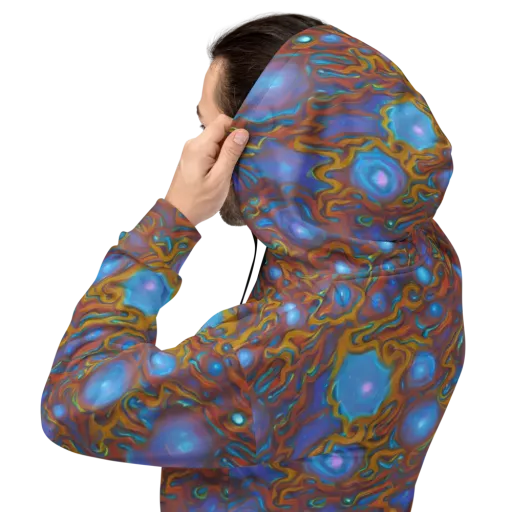 Sapphire Current on a Hoodie