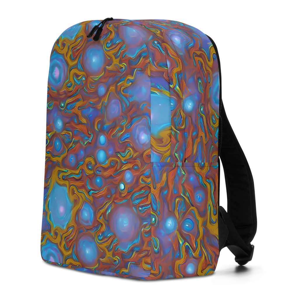 Sapphire Current on Minimalist Backpack — Left