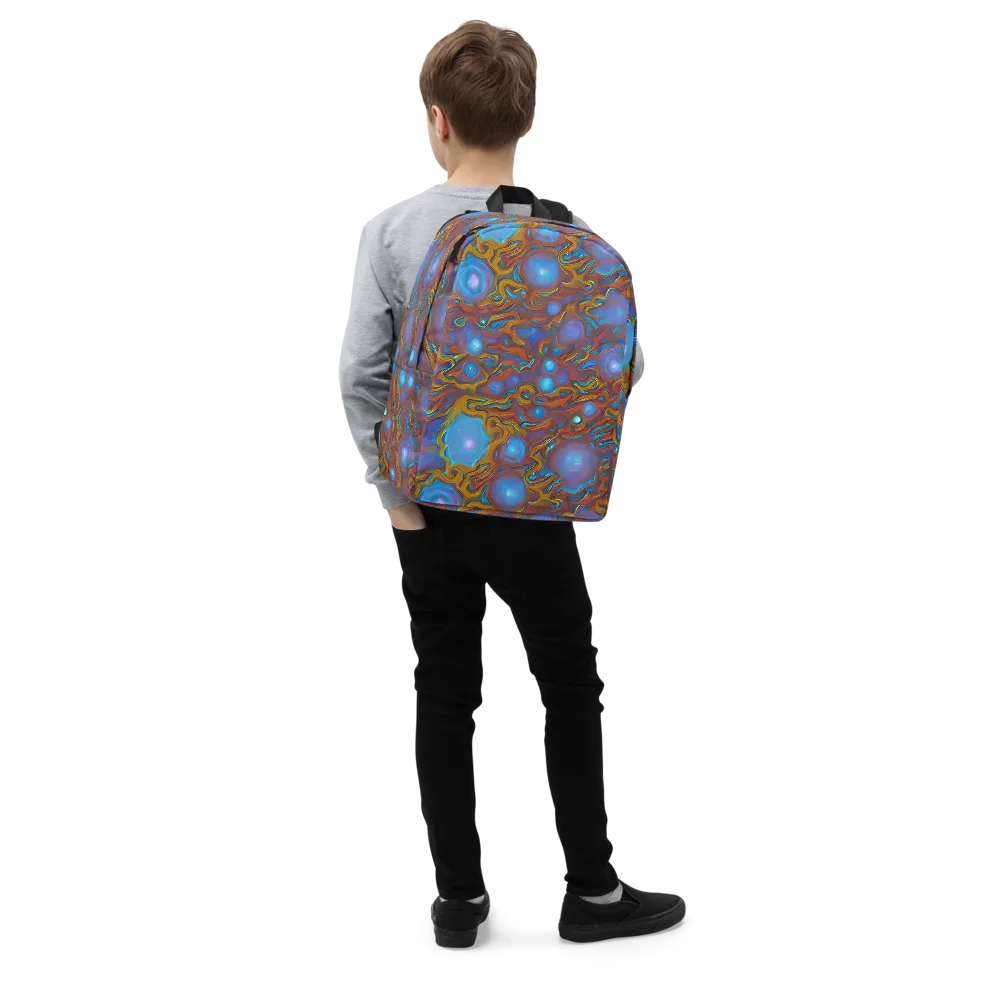 Sapphire Current on Minimalist Backpack — Right Front