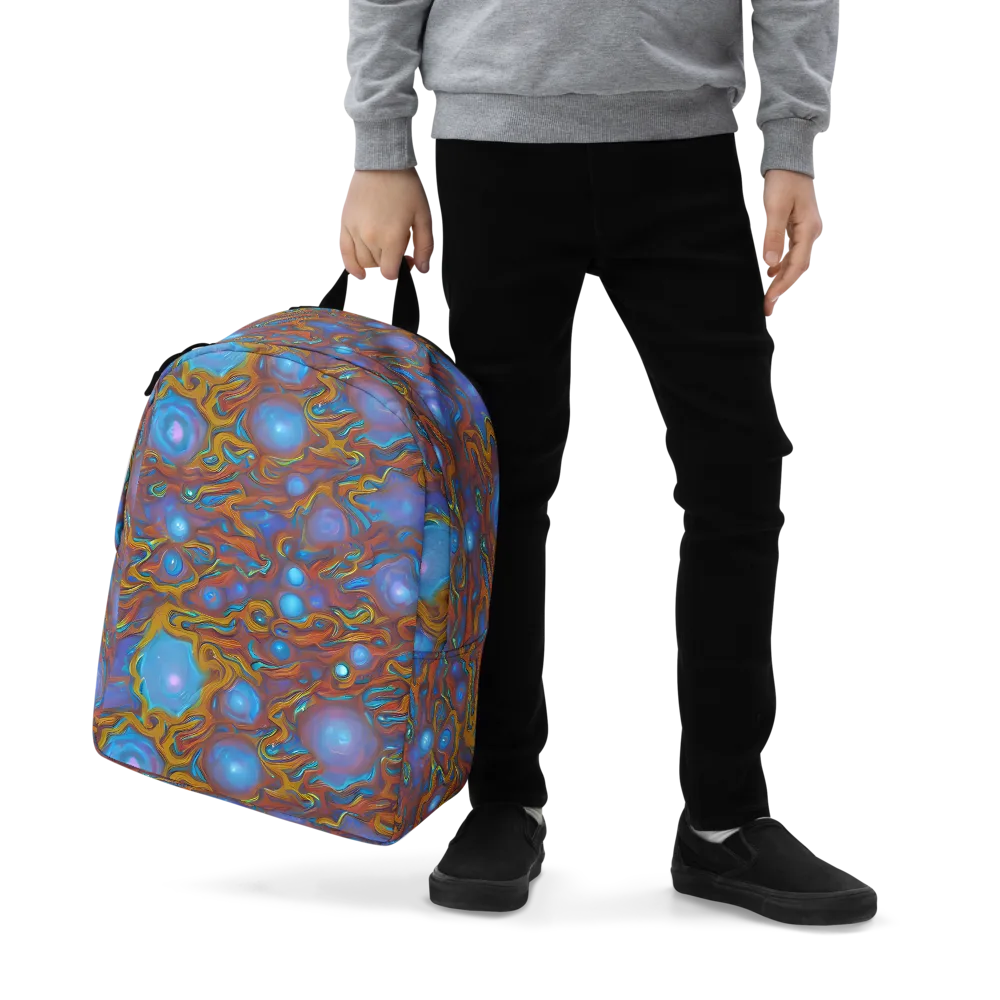 Sapphire Current on Minimalist Backpack — Zoomed-in