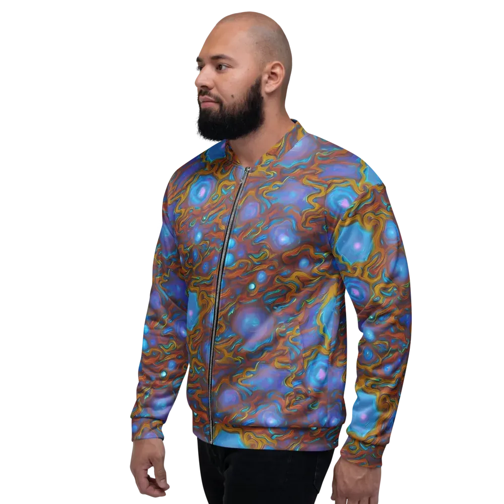 Sapphire Current on Bomber Jacket — Left