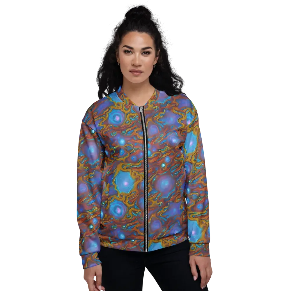 Sapphire Current on Bomber Jacket — Front