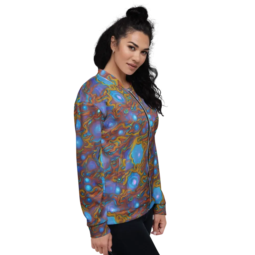 Sapphire Current on Bomber Jacket — Right