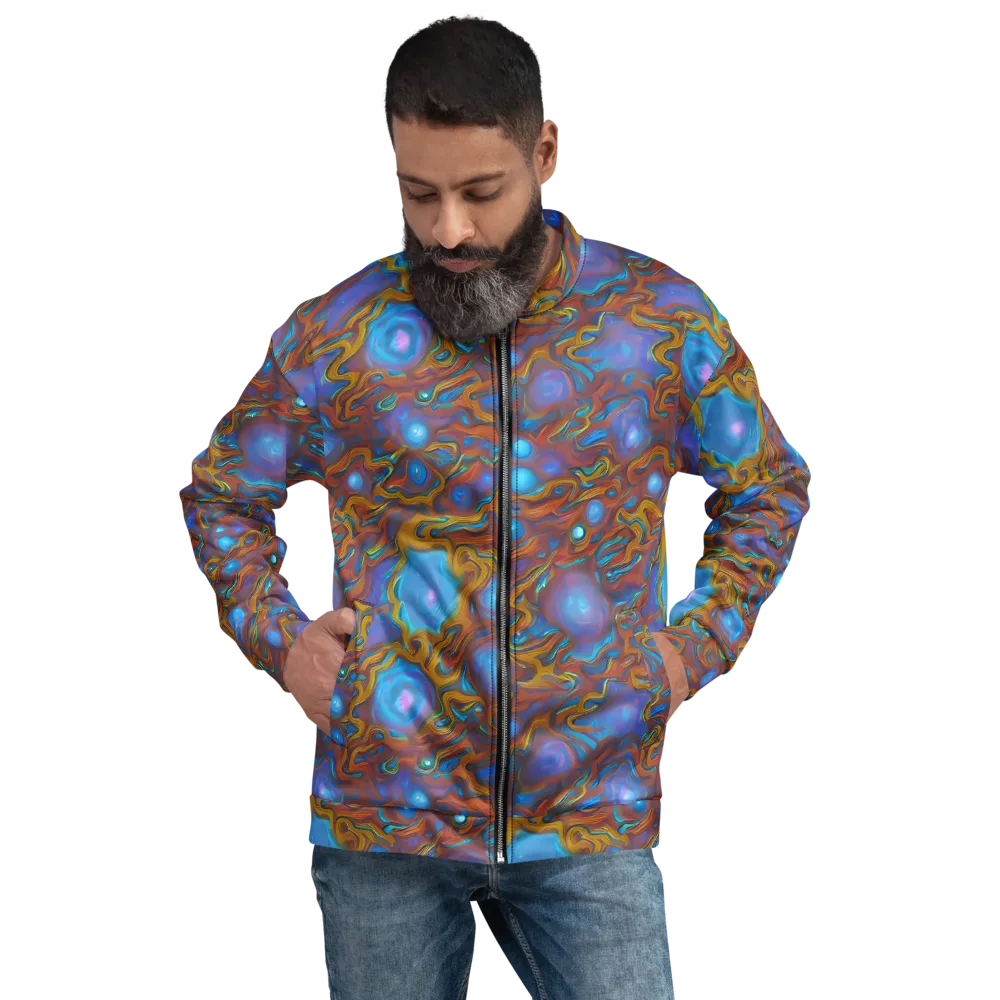 Sapphire Current on Bomber Jacket — Front