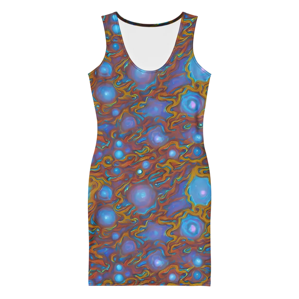 Sapphire Current on Bodycon Dress — Front