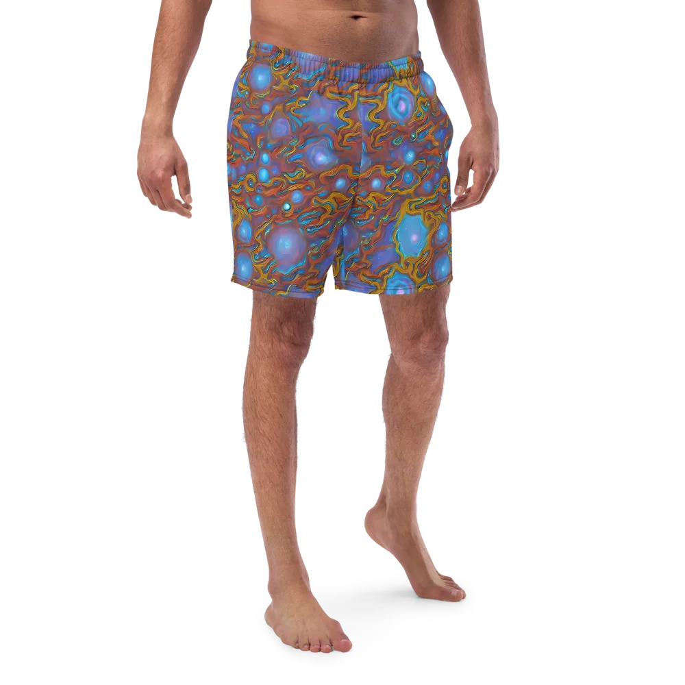 Sapphire Current on Swim Trunks — Front