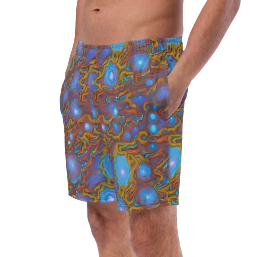 Sapphire Current on a Swim Trunks