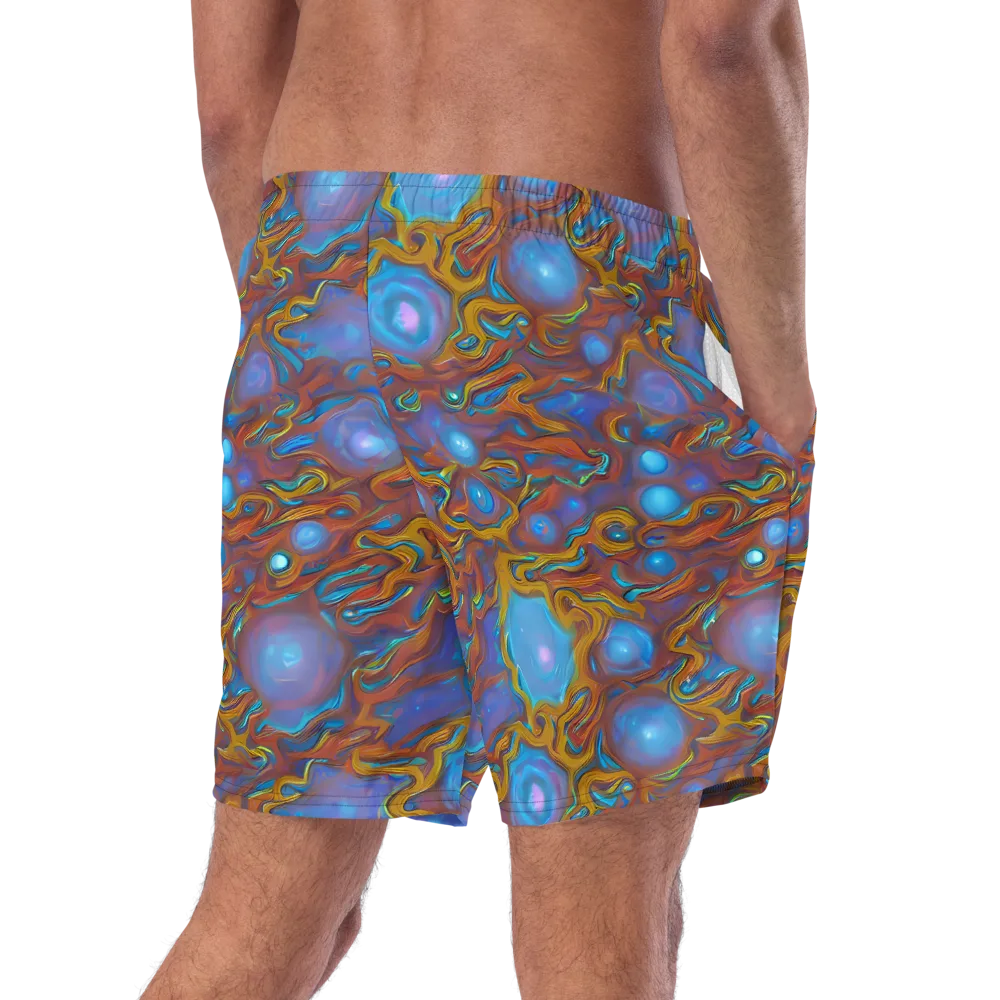 Sapphire Current on Swim Trunks — Right Back