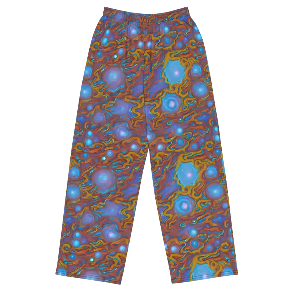 Sapphire Current on Wide-Leg Pants — Front