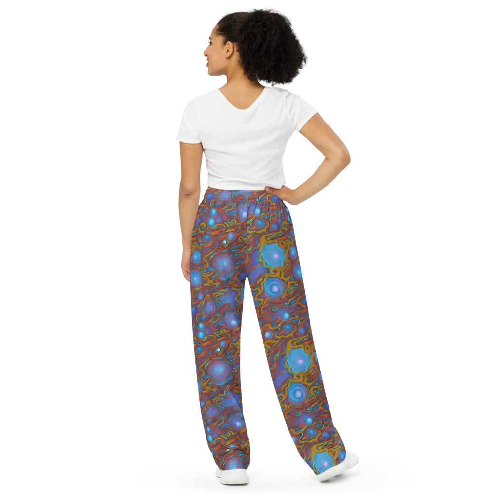 Sapphire Current on Wide-Leg Pants — Back