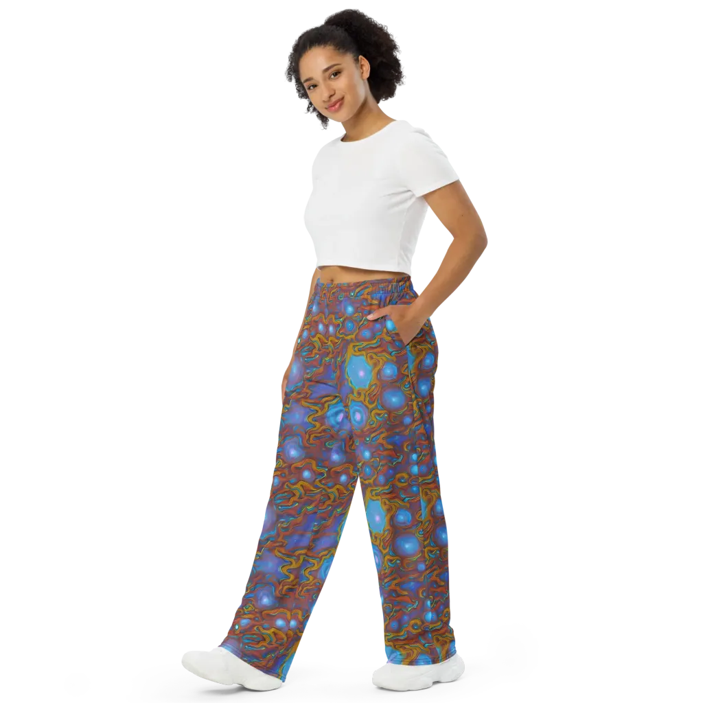 Sapphire Current on Wide-Leg Pants — Left Front