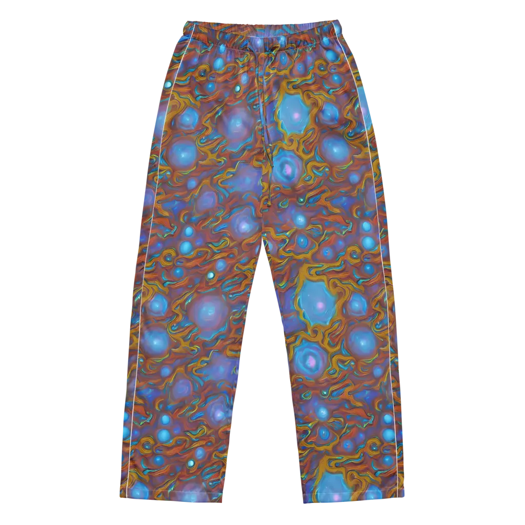 Sapphire Current on Women's Pajama Pants — Front