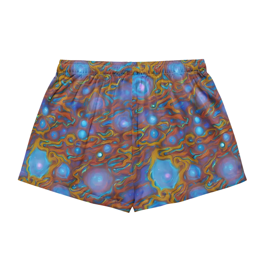 Sapphire Current on Women's Pajama Shorts — Back