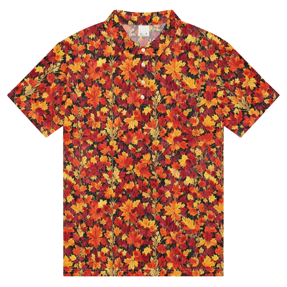 Crimson Harvest on Men's Slim Fit Polo Shirt — Front