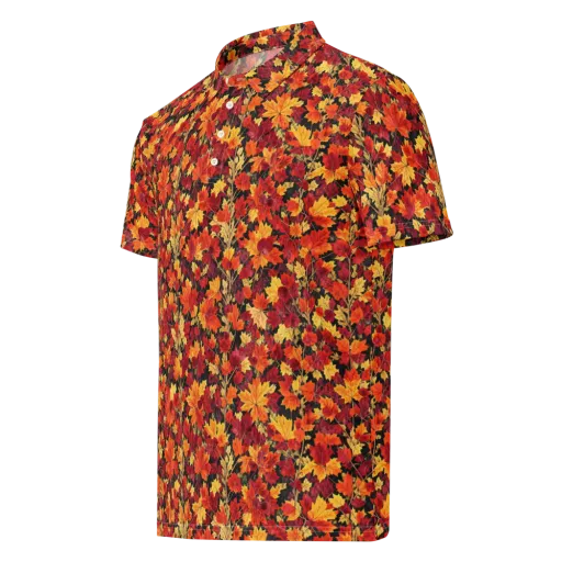 Crimson Harvest on a Men's Slim Fit Polo Shirt