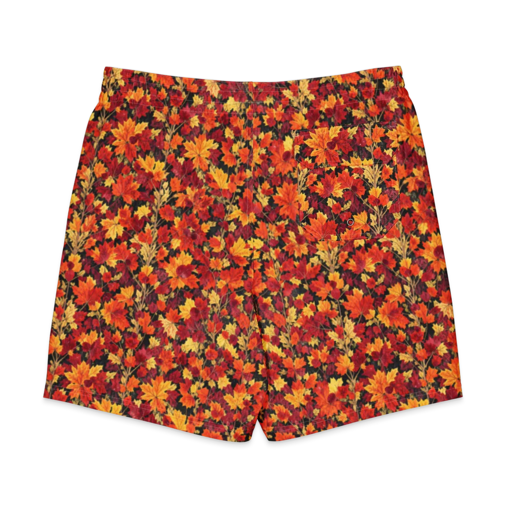 Crimson Harvest on Men's Board Shorts — Back