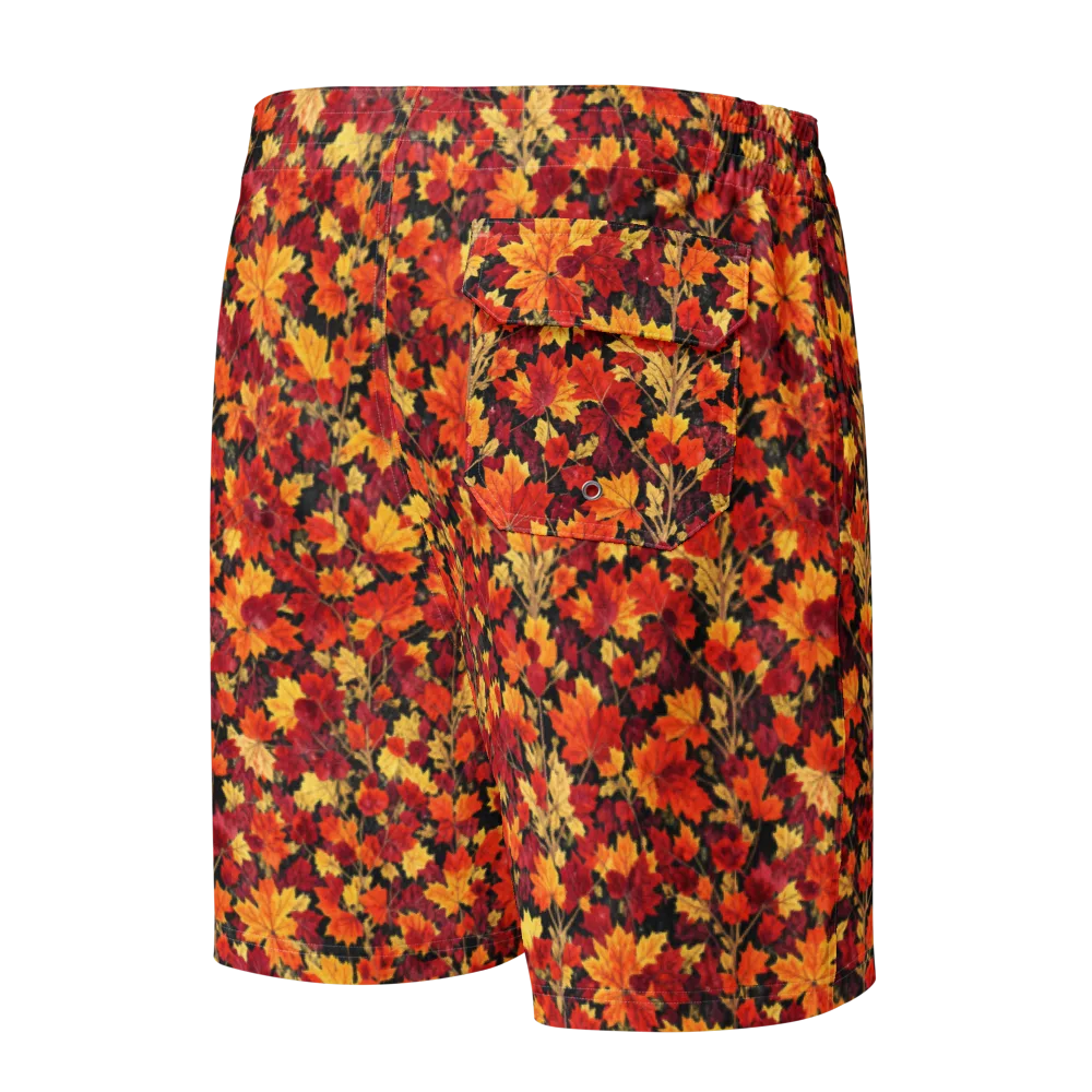 Crimson Harvest on Men's Board Shorts — Back