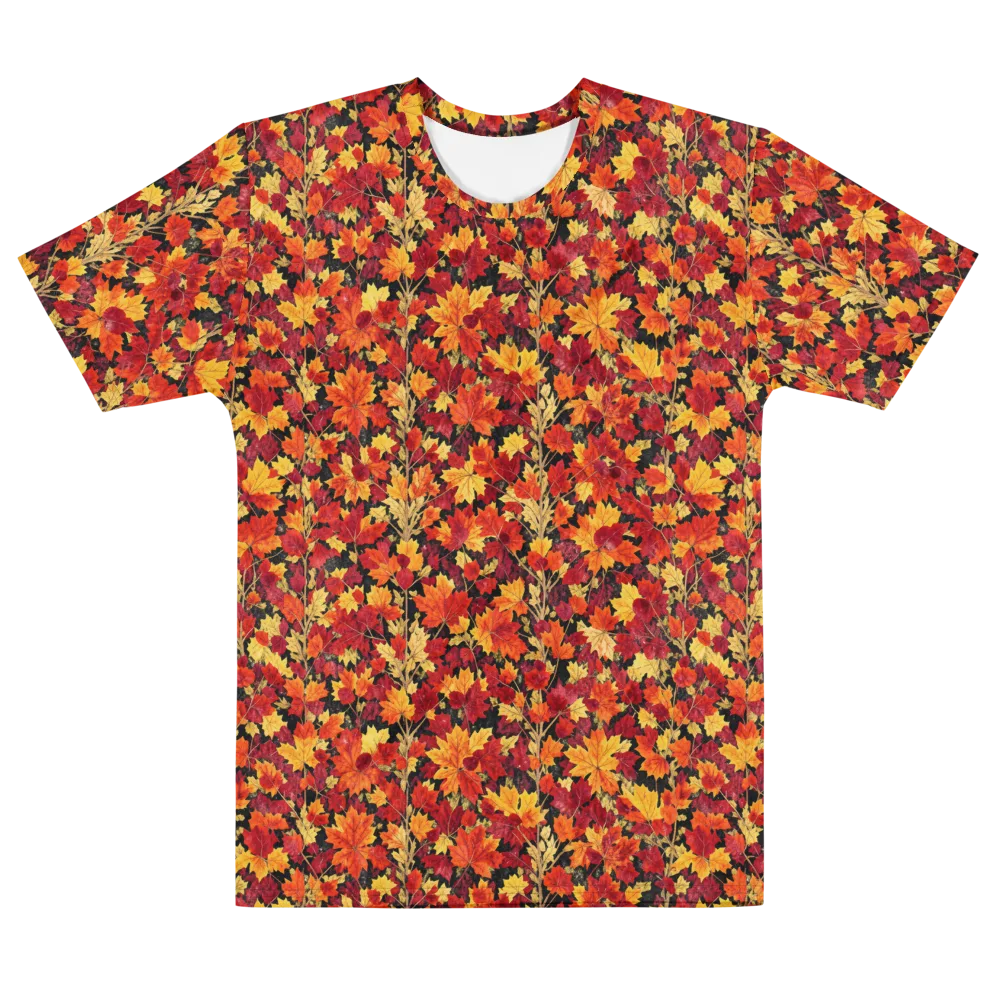 Crimson Harvest on Men's Cotton Crew Neck T-Shirt — Front