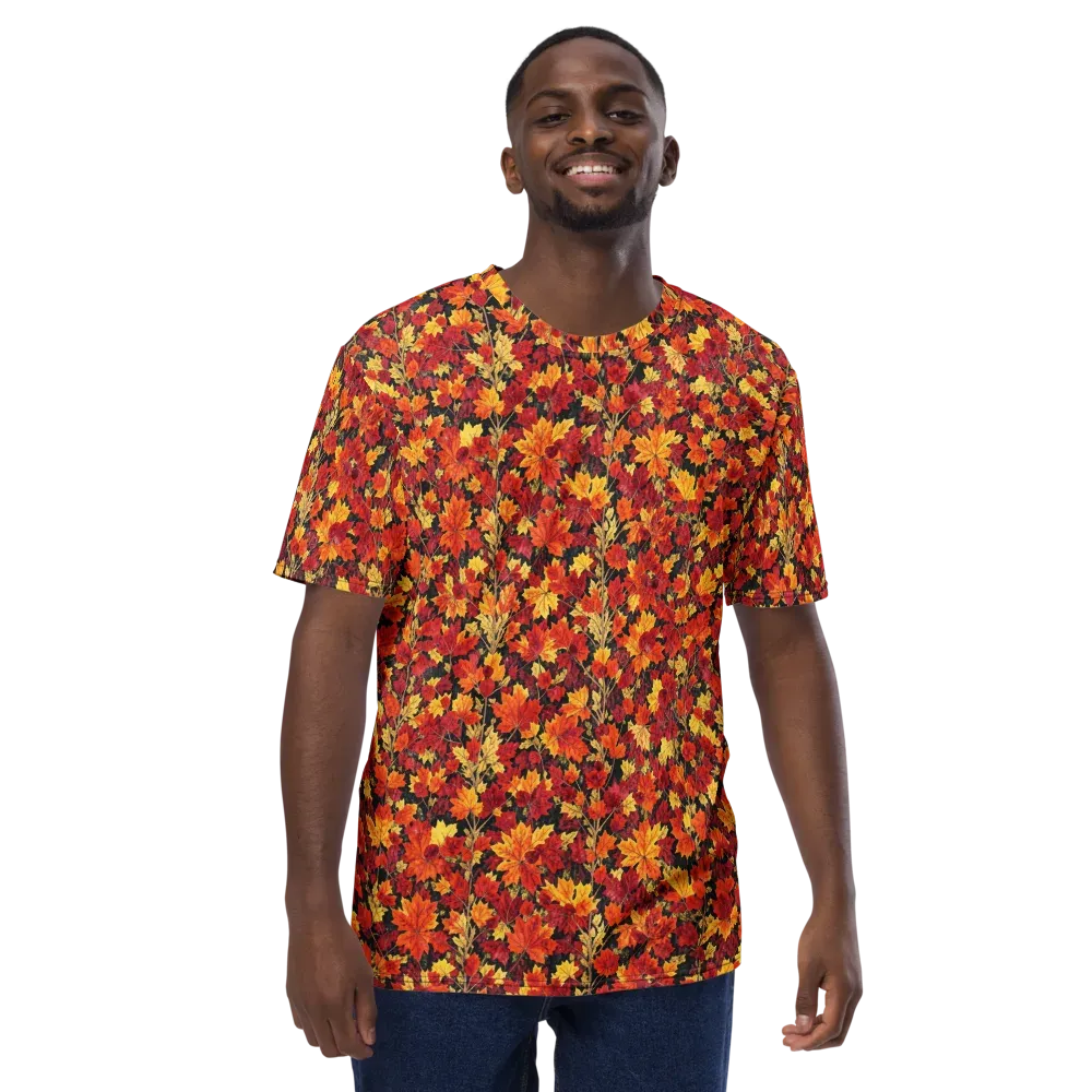 Crimson Harvest on Men's Crew Neck T-Shirt — Front
