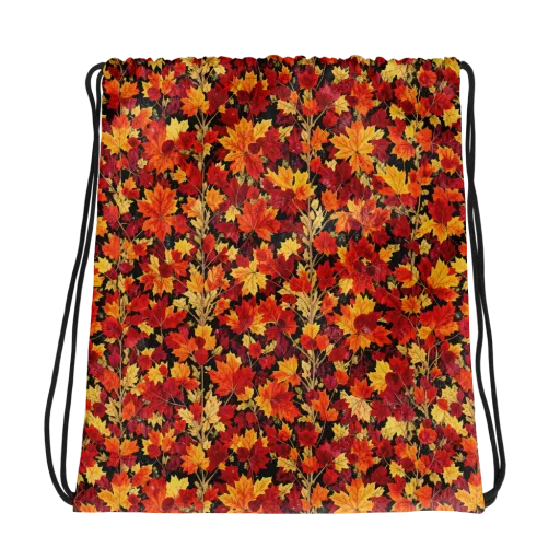 Crimson Harvest on a Drawstring Bag