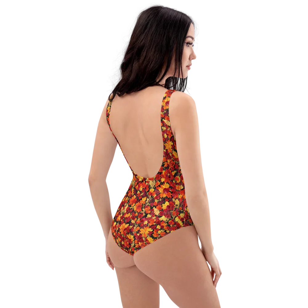 Crimson Harvest on One-Piece Swimsuit — Right Back