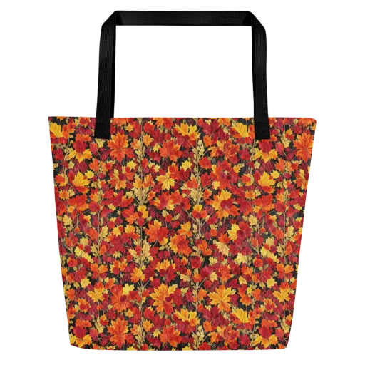 Crimson Harvest on a Large Tote Bag W/ Pocket