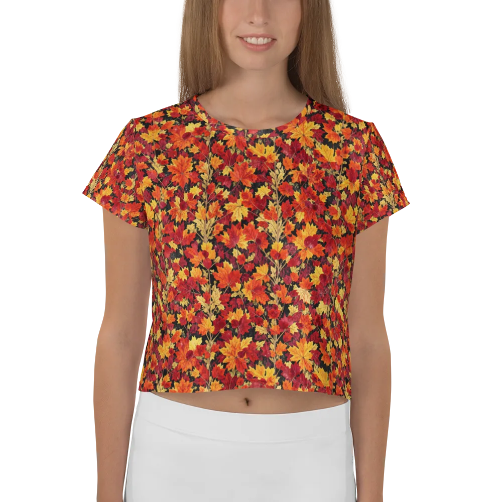 Crimson Harvest on Crop Tee — Front