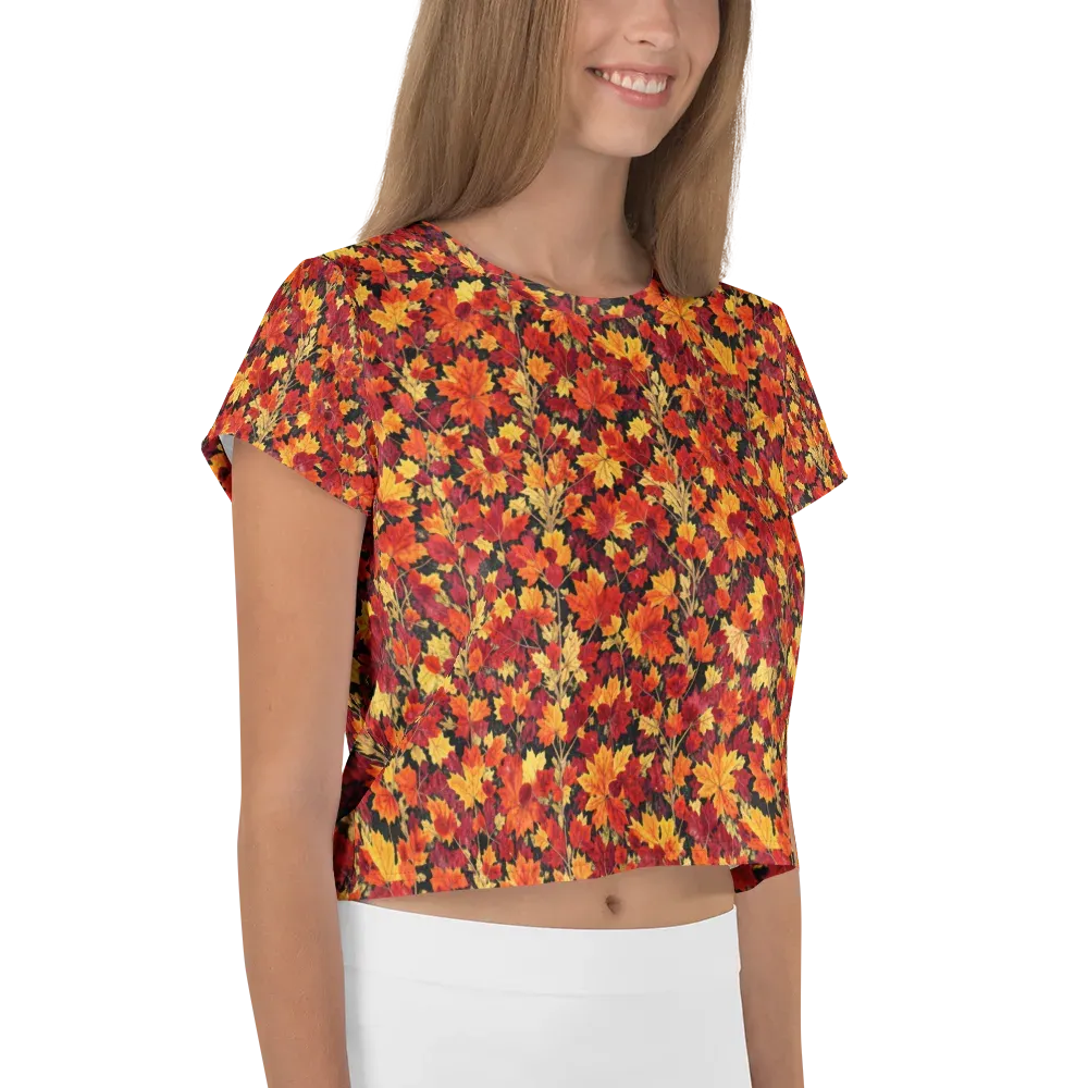 Crimson Harvest on Crop Tee — Right