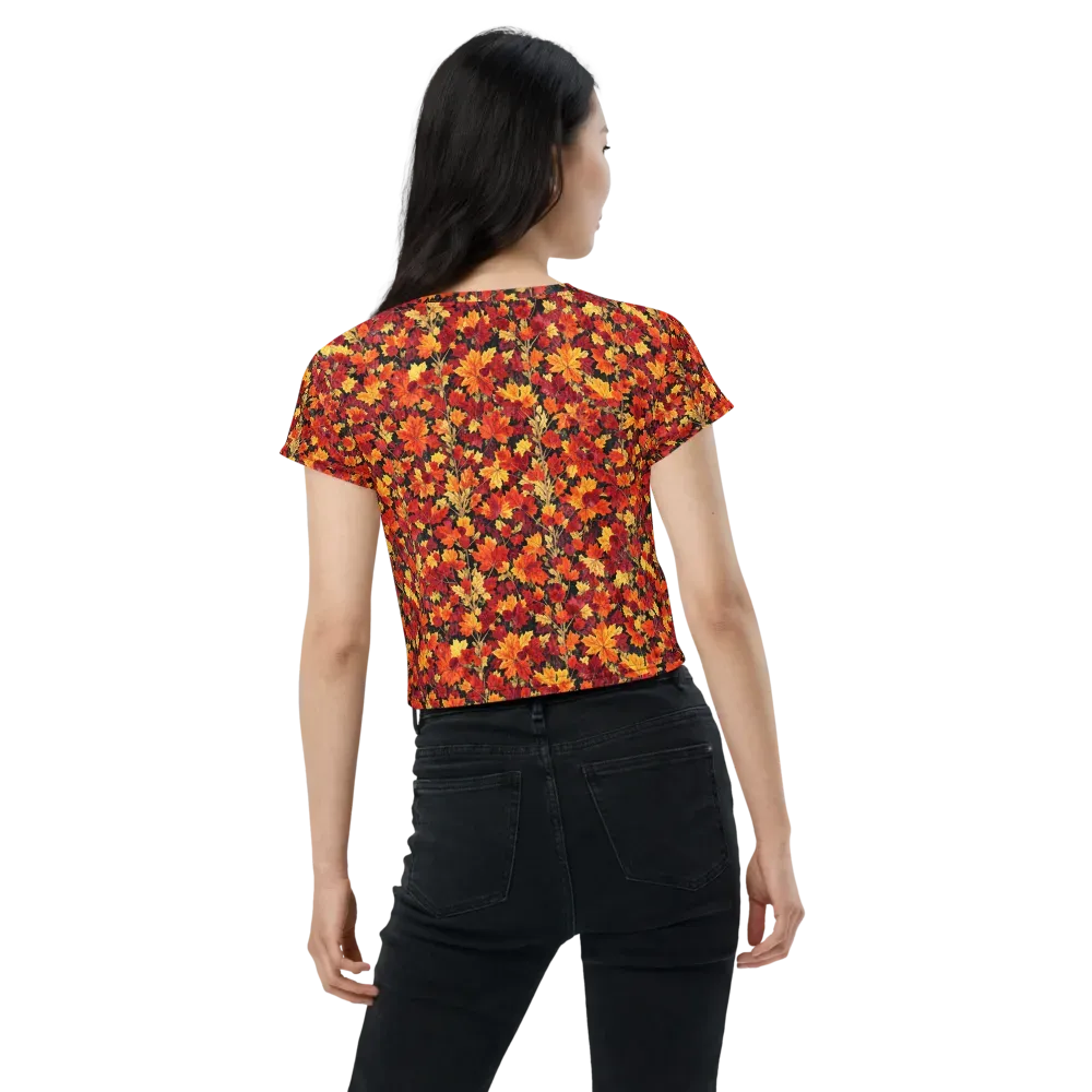 Crimson Harvest on Crop Tee — Back