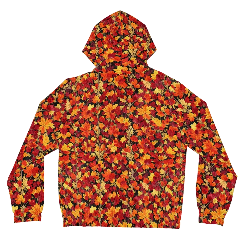 Crimson Harvest on Women's Full-Zip Hoodie — Back