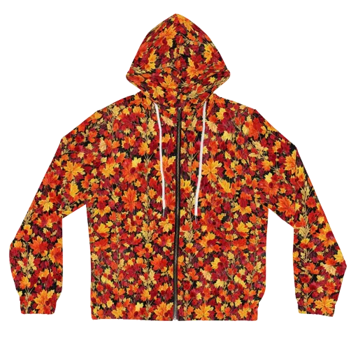 Crimson Harvest on a Women's Full-Zip Hoodie