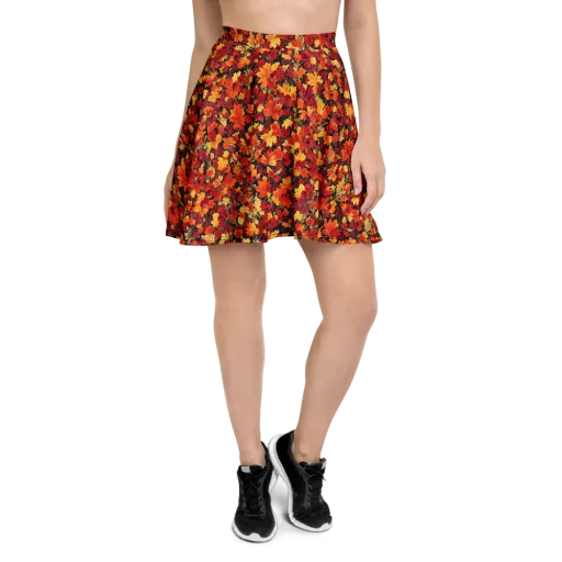 Crimson Harvest on a Skater Skirt