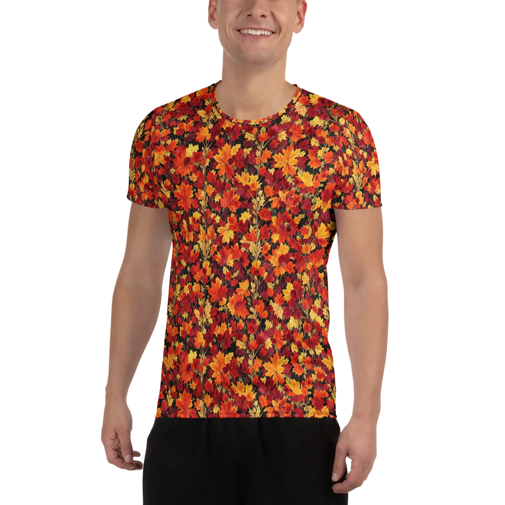 Crimson Harvest on Men's Athletic T-Shirt — Front