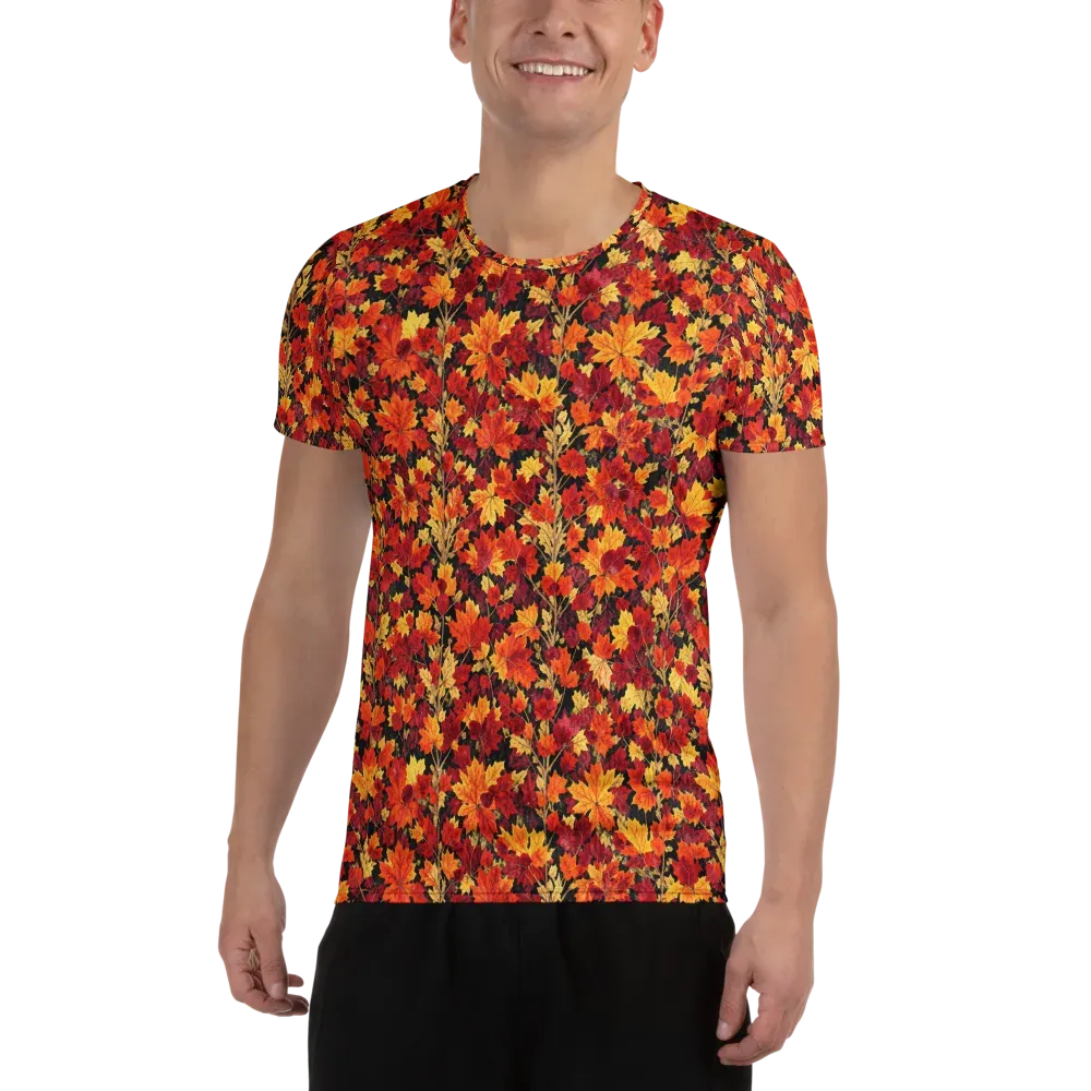 Crimson Harvest on Men's Athletic T-Shirt — Front