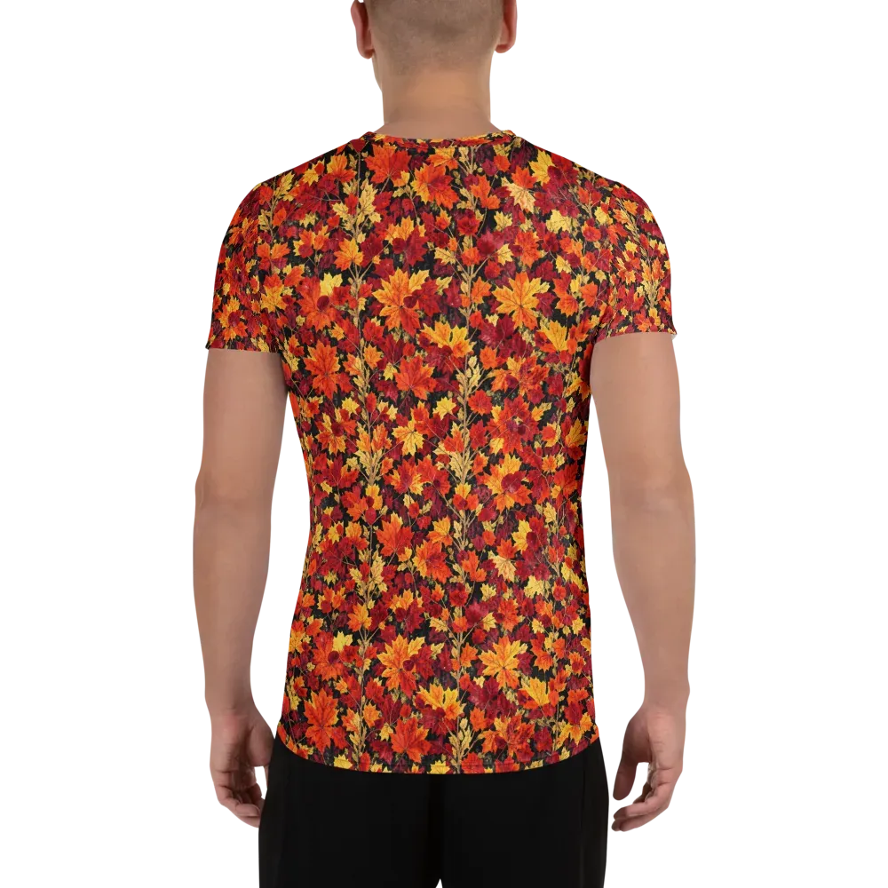 Crimson Harvest on Men's Athletic T-Shirt — Back