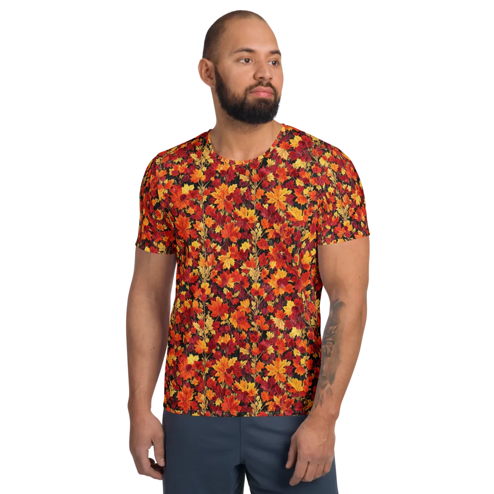 Crimson Harvest on Men's Athletic T-Shirt — Front