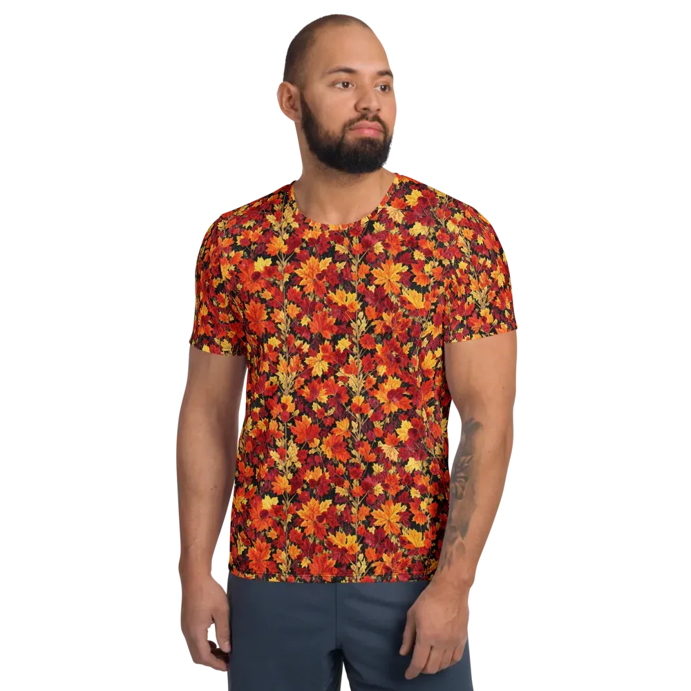 Crimson Harvest on Men's Athletic T-Shirt — Front