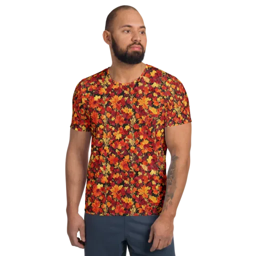 Crimson Harvest on a Men's Athletic T-Shirt