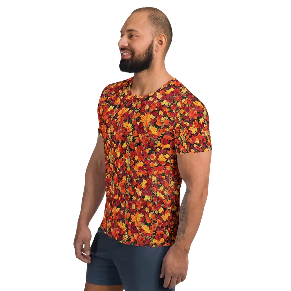 Crimson Harvest on Men's Athletic T-Shirt — Left