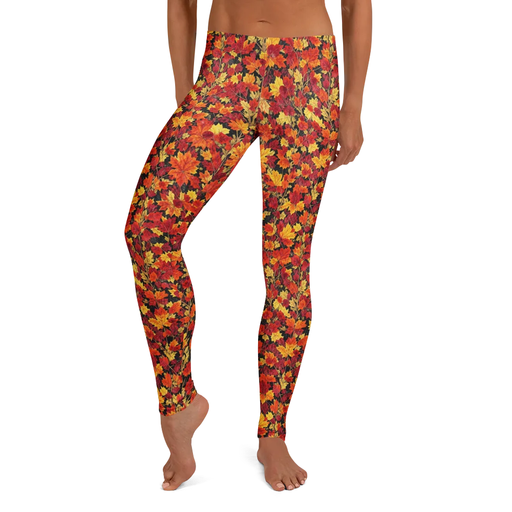 Crimson Harvest on Leggings — Front