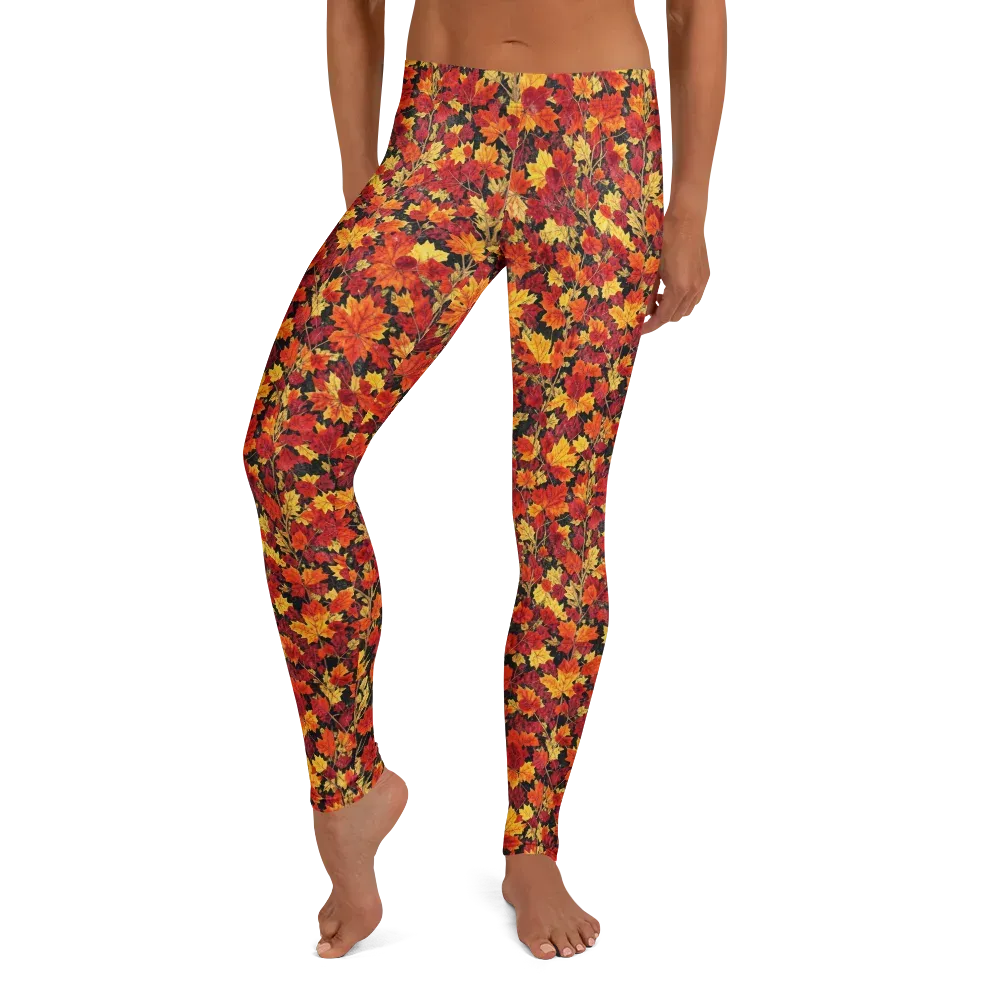 Crimson Harvest on Leggings — Front