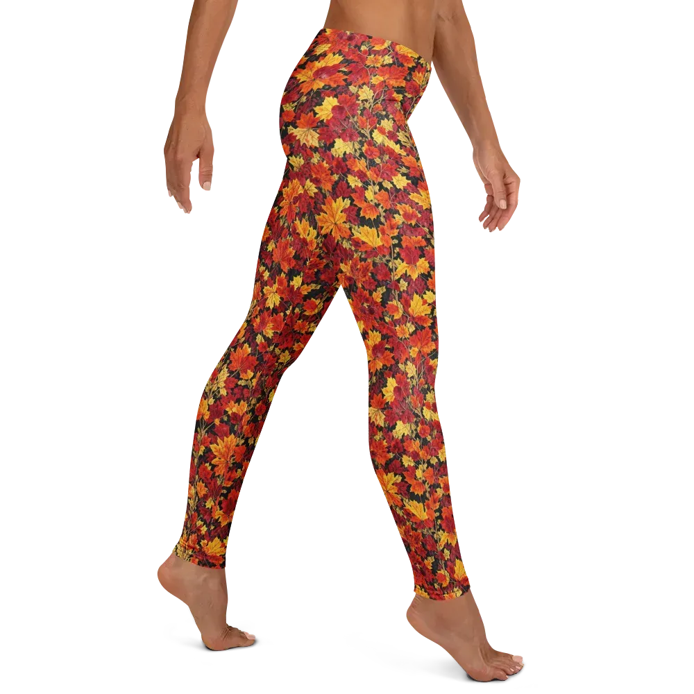 Crimson Harvest on Leggings — Right